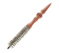 NIYANGLE Brosse Ronde Petite pour Coiffage Peigne pour Brushing Cheveux Brosse à Cheveux avec Manche Bois et Poils Doux