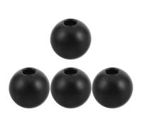 NIYANGLE Butée de Poulie de Câble de Gym, 4 Pièces en PP Noir | Câbles de Gym et Tirage Vertical, Fixation DIY Facile, Limiteur Anti-usure pour Réparation