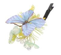 NIYANGLE Butterfly Flower Hair Clip Barrette For Women Reliable Side Clip Lightweight Comfortable Fit Decorative Wedding And Festival Hair Accessories