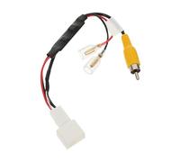 NIYANGLE Câble de Caméra de Recul 4 Broches Fonction Auxiliaire de Marche Arrière Noir en Plastique et Transmission Stable du Signal pour Voiture