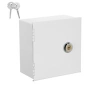 NIYANGLE Cache de Protection Verrouillable pour Interrupteur Type 86 Boîtier en Fer Blanc 60 MM Étanche et Robuste Boîtier de Prise Extérieure Sécurisée pour Usage Intérieur et