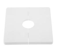 NIYANGLE Cache-trou Mural Carré Autocollant 22 Mm, Couvercle de Bride de Plomberie en Plastique Solide, Cache-tube pour Climatisation et Chauffage, Accessoire Étanche pour Maison