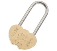 NIYANGLE Cadenas pour Amoureux en Métal 40 MM Serrure Vintage Décorative pour Mariage Anniversaire Voyages Design Compact et Portable Serrure à Vœux pour Couple