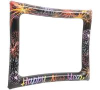 NIYANGLE Cadre Photo Gonflable en PVC 65X75 CM Léger et Portable Accessoire Photo Nouvel an Cadre à Selfie Amusant pour Photomaton et Fêtes