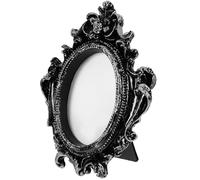 NIYANGLE Cadre Photo Vintage de Table en Résine Sculptée, Cadre Autoportant Relief Décoratif, Ornement Ancien pour Bureau et Décoration Intérieure