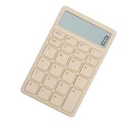 NIYANGLE Calculatrice Portable Blanche avec Grand Écran LCD 12 Chiffres et Fonctions Mathématiques Polyvalentes pour Étudiants Bureau et Accessoires de Bureau