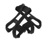 NIYANGLE Cale-Pieds de Vélo D'appartement Noir Paire de Clips de Repose-Pieds Remplaçables Cages à Orteils Accessoire Compatible Vélo à Pignon Fixe pour Entraînement Intérieur