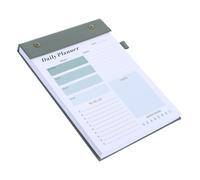 NIYANGLE Carnet de Planification Quotidienne A5 Pages à Points et Lignes Horizontales, Agenda Détachable Vert pour Listes de Contrôle, Bloc-notes Agenda à Notes, Planificateur Travail