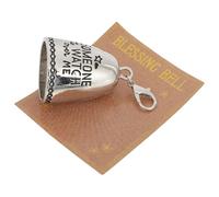 NIYANGLE Carte de Bénédiction en Métal Cloche pour Amis Anniversaire