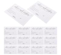 NIYANGLE Cartes de Table Inscriptibles, Cartes de Vœux et Madame, 10x15cm, Papier Blanc, Lot de 50, pour Banquet de Mariage et Bridal Shower