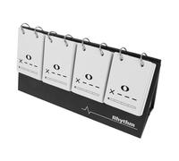 NIYANGLE Cartes Flash Rythme Musicales avec Calendrier Intégré Cartes Entraînement Lecture à Vue pour Débutants Exercices Portables et Design Innovant Crossbeat