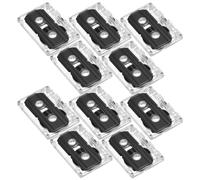 NIYANGLE Cassette Audio Vierge 60 Réinscriptible Noire en Plastique 10 Pièces Boîtier Rigide Transparent et Design Vintage pour Enregistrements Vocaux et Diffusion