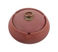 NIYANGLE Cendrier en Céramique Rose avec Couvercle, Décoratif, Anti-Vent | Intérieur Table, Nettoyage Facile, Résiste aux Taches, Base Stable, Expérience Sûre