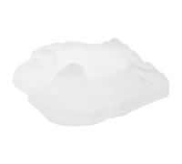 NIYANGLE Cendrier en Verre Cristal Blanc Style Volcan, Montagne, Iceberg | Design Glacier Inspiré, Coupe Coupe-vent, pour Cigares et Cigarettes, Décoration Bureau ou Terrasse