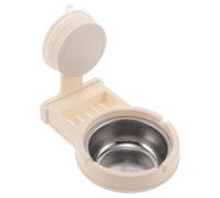 NIYANGLE Cendrier Mural de Salle de Bain Blanc à Ventouse Puissante, Fixation sans Perçage, Porte-mégots Amovible, Support Pratique pour Toilettes et Espace Fumeur, Rangement Innovant