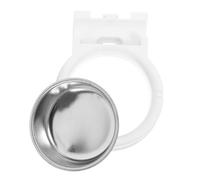 NIYANGLE Cendrier Mural en Acier Inoxydable Blanc, Installation Facile et Gain de Place, Élégant et Pratique Maison Toilettes