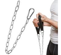 NIYANGLE Chaîne D’Extension Fitness en Fer Robuste pour Exercices de Musculation, Chaîne à Triceps à Double Prise, Accessoire pour Poulie de Traction, Entraînement Gym à Domicile