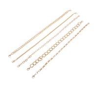 NIYANGLE Chaînes de Chapeau en Fer Boho Vintage pour Casquettes Baseball et Filet, Accessoires D'été Polyvalents Diy, Lot de 5 Chaînes Fermoirs Mousqueton pour Femme