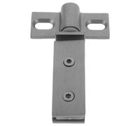 NIYANGLE Charnière Pivotante Double Trou en Acier Inoxydable 304 pour Porte de Verre, Barre Carrée, Finition Gris Métallique, Compatible Quincaillerie Salle de Bain, Remplacement Robuste et