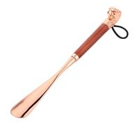 NIYANGLE Chausse-pied long : chausse-pied en métal avec long manche décoratif en forme de tête de lion pour bottes et chaussures hautes - Outil d'extraction de chaussures portable pour