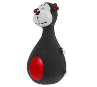NIYANGLE Chien Âne en Latex Son, pour Chiot et Grand Chien | Noir, Nettoyage des Dents, Jeu Interactif, Texture à Mâcher, Usage Quotidien, Facile à Nettoyer