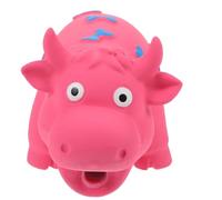 NIYANGLE Chien Interactif en Latex, Forme Bovine, Couinement | Chiots et Dresseurs, Jeu Intérieur, Surface Douce et Lisse, Aide à Limiter le Mordillage