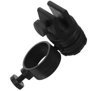 NIYANGLE Clip de Casque Noir en Abs pour Lampe Frontale, Installation Facile et Design Pratique, Compatible Casque de Chantier Trou de 21-28 Mm, pour Maintenance et Interventions
