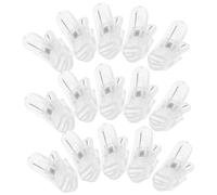 NIYANGLE Clip de microphone sur, support de microphone de remplacement pour oreillette, lot de 50, pince micro à ressort en plastique, pour microphone et câble d'écouteurs, hommes et