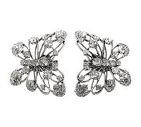 NIYANGLE Clips à Chaussures Détachables en Cristaux pour Talons Hauts de Mariée, Paire de Boucles Décoratives Élégantes, Ornement Cristal Romantique pour Accessoires Bijoux Chaussures