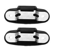 NIYANGLE Clips de Fixation en Plastique et Fer, Installation sans Outil Lot de 2 Stabilité Renforcée Noir pour Dossier Chaise Bureau pour Support Lombaire