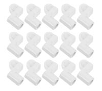 NIYANGLE Clips de Fixation pour Moustiquaire 3/8 Pouces en Plastique Blanc Lot de 24 Clips Résistants Fixations Coupe-Vent Universelles pour Cadres de Fenêtres Accessoires de