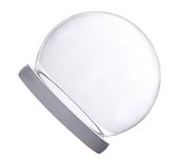 NIYANGLE Cloche en Verre pour Fleur Éternelle Support Lampe, Décor Blanc | Verre Borosilicaté, Couvre-objet Stable, pour Présentoirs LED et Pièces de Collection, Maison