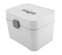 NIYANGLE Coffret de Rangement pour Vernis à Ongles Organisateur Double Compartiment pour Outils de Manucure Boîte de Rangement Portable pour Salon de Beauté