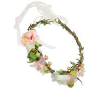 NIYANGLE Coiffe De Mariée Guirlande De Vigne Bandeau Pour Fille Couronne Bandeaux De Mariée Pour Femmes Coiffes De Mariage Couvre-Chef De Mariée Couronne De Fille De Fleur