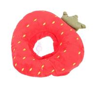 NIYANGLE Collier de Récupération pour Chat de Fruit, Léger et Anti-léchage, en Tissu Doux Rouge, Période Post-opératoire Décoration d'animaux