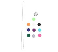 NIYANGLE Collier Diffuseur D'huiles Essentielles 30mm En Acier Inoxydable Avec De Recharge Pendentif Pour Femmes Présent Pour Anniversaires Et Fêtes Chic Et Vintage Usage Quotidien