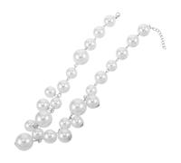 NIYANGLE Collier Ras du Cou Ajustable en Fausses Perles Blanches, Style Rétro Français Vintage, Bijou pour Femmes Élégant et Chic, Mariage, Soirées et Demoiselles D'honneur