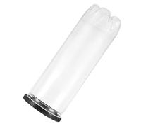 NIYANGLE Conteneur à Balles de Tennis en PVC Transparent Couvercle Noir, Porte-balles Résistant à l'usure, Contenant Pratique et Réutilisable pour Rangement de Balles, Accessoire