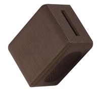 NIYANGLE Conteneur de Récupération Compact pour Lames de Rasoir Usagées Boîte de Recyclage Sécurisée en Plastique Brun W117 Coffret Étanche Adapté aux Salons de Coiffure et Usage