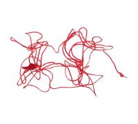 NIYANGLE Corde Capture de Filet pour Remplacement Rouge en Nylon Lancer, Solide de Pêche à de Crabes