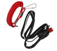 NIYANGLE Cordon de Sécurité pour Moteur de Bateau Bouton-poussoir D'allumage, Interrupteur D'arrêt D'urgence pour Moteurs Hors-bord, Compatible Propulsion Marine, Usage Navigation