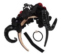 NIYANGLE Cornes de Cosplay Serre-tête à Cornes de Diable Accessoire Cheveux Gothiques Bandeau Halloween pour Femmes et Adolescentes