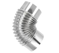 NIYANGLE Coude Unique en Acier 90 Inoxydable Cheminée pour de Degrés Accessoires de Cheminée Robustes et Résistants, Design Performance Poêle pour Usage Extérieur