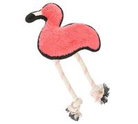 NIYANGLE Couineur pour Chien Flamant Rose Interactif en Peluche