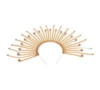 NIYANGLE Couronne à Pointes Soleil Coiffe Déesse Grecque Accessoire Fête Mariage Événement Bandeau Forme Ange