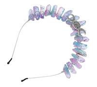 NIYANGLE Couronne de Cristal Diadème en Accessoires de Cheveux Élégants Taille Unique Design Chic pour Fêtes et Occasions Spéciales et Confortable