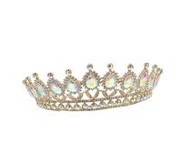 NIYANGLE Couronne de Mariage Accessoire Tiare Décoration de Tête pour Événements Spéciaux et Célébrations