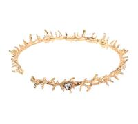 NIYANGLE Couronnes à Épines pour Halloween Diadèmes avec Détails Dorés Accessoires de Coiffure pour Cosplay et Fêtes Costumées