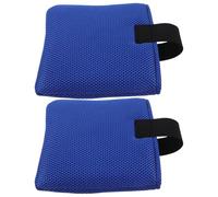 NIYANGLE Coussin de Protection Antidérapant Souple pour Repose-pieds de Fauteuil Roulant en Mousse et Mesh Bleu, Entretien Facile, pour Usage Quotidien des Personnes Âgées