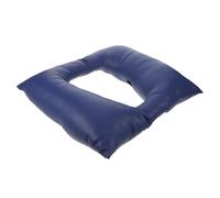 NIYANGLE Coussin de Siège de Toilette Rehaussé Extra Épais et Imperméable, Rehausseur Rembourré pour Personnes Âgées, Siège Confortable Bleu Marine en Cuir, Adapté Toilettes Standard, Aide